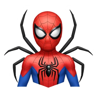 an emoji with spider man when he was in tehran sticker