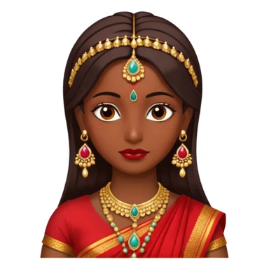 Aesthetic Indian wear emojis sticker