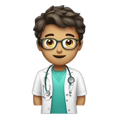 boy cute Doctor sticker