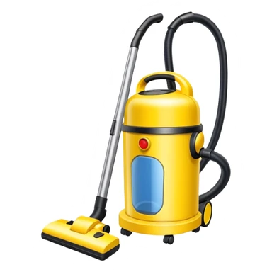 yellow vacuum no handle sticker