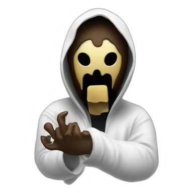 Ghostface with manicure sticker