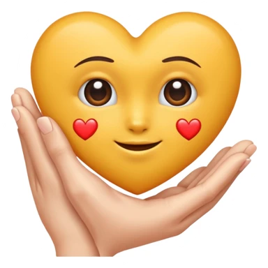 Une main qui forme un demi cœur sticker