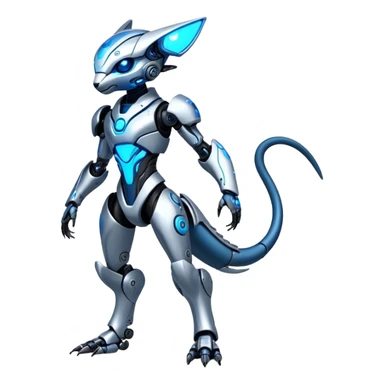 Modern Futuristic Cyborg-Vernid-Trico-species by LiLaiRa full body sticker