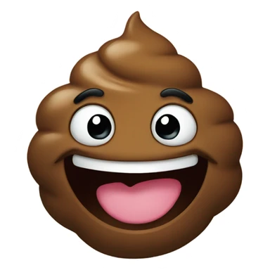 poo smiling sticker