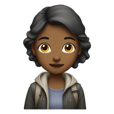 Girl walking down the street  sticker