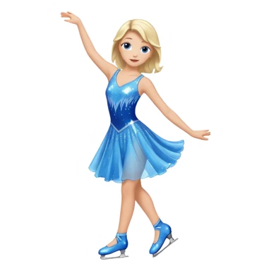 ice skating dress sticker