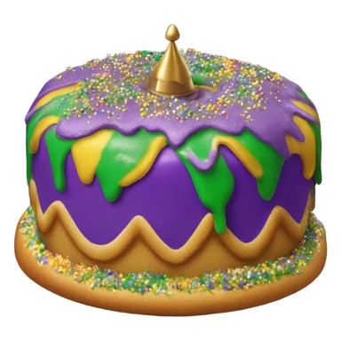 King cake sticker