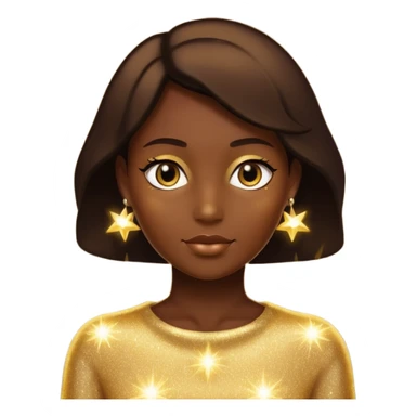 human silhouette glowing with sparkles sticker