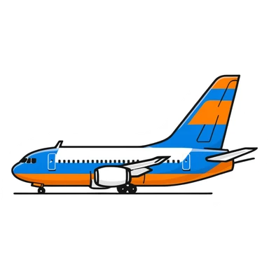 Scandinavian Airlines airplane with blue tail sticker