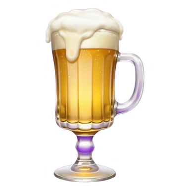 beer white and purple sticker