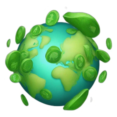 earth money connection sticker