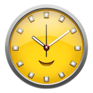 Crea un reloj de oro amarillo con muchos diamantes, sin la cara de fondo sticker