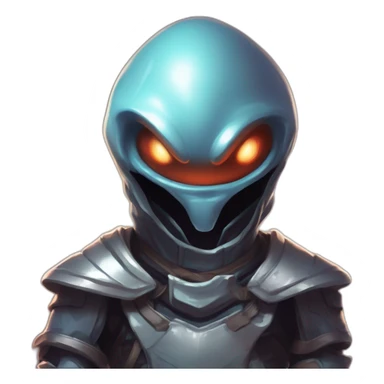 let him cook alien emoji scifi roguelike rpg style inspired by slay the spire digital art sticker