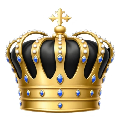 can you make some kind of royal crown crest thats black and gold please sticker