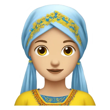 Ukrainian women in the national clothing  sticker