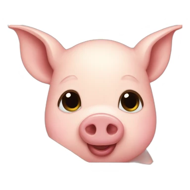 little pig eating queso sticker