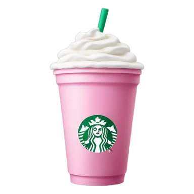 starbucks cup pink drink with cold foam sticker