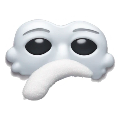 Nose sniffing powdered sugar sticker