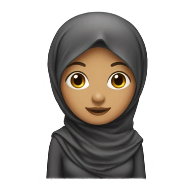 lady wear hijab sticker