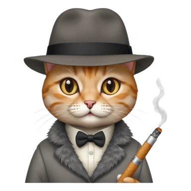 😼 with cigarette and hat sticker