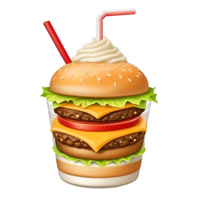 In-N-Out cheeseburger and fries And milkshake ￼￼ sticker