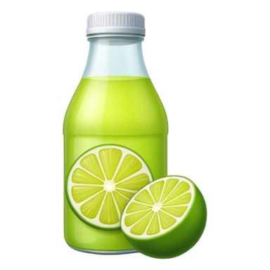 Lime juice bottle sticker