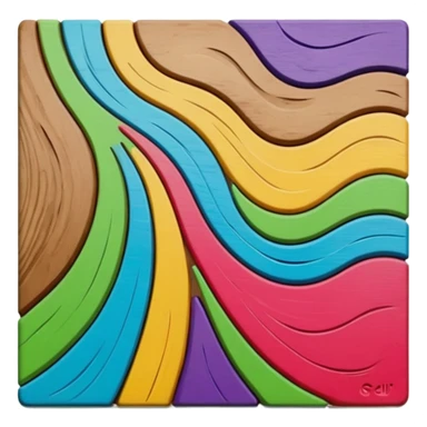 wood canvas paint sticker