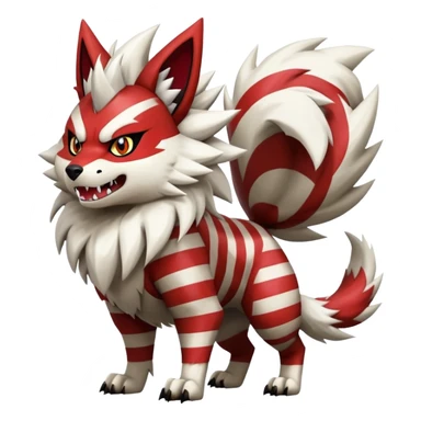 Zigzagoon-Arcanine-Zangoose-Hybrid (Full body) sticker