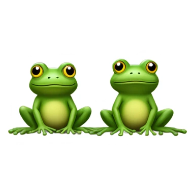 Porch frogs sticker