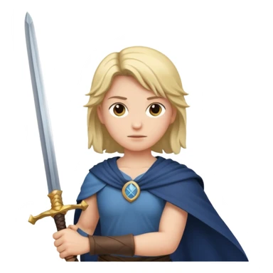 Best holding sword sticker