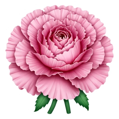 Pink carnation emojis sticker