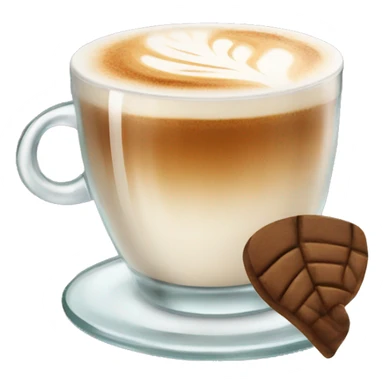 glass of cappuccino sticker