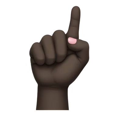 Black hand Pinky promise  sticker