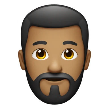 Man with a beard and a black Mohawk and a septum in nose  sticker