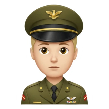 Sargento saludando  ejército  sticker