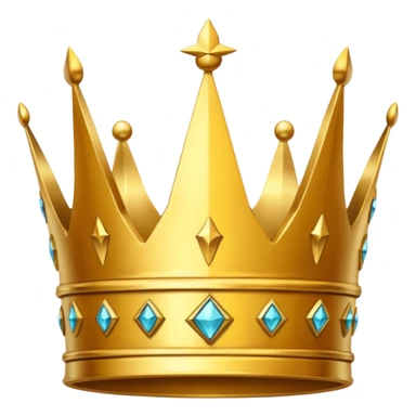 golden crown that has a giant crack down the middle sticker