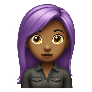 Girl on pony sad sticker