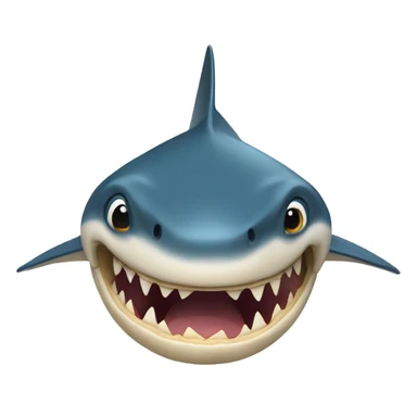 Un tiburón con pie sticker