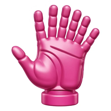 Jeff Koons style spam meat hand sculpture  sticker