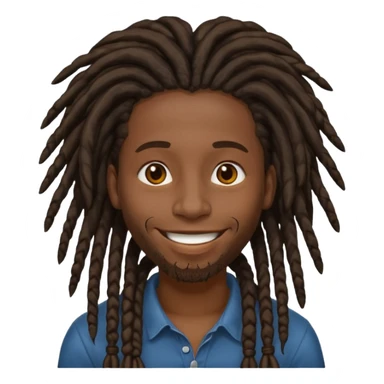a black african with dreadlocks emoji sticker