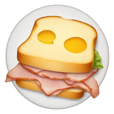 Hot ham and cheese sandwich sticker