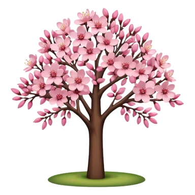 Cherry blossom tree aesthetic sticker