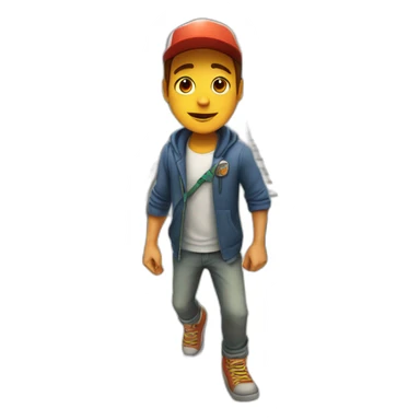 Picture of the subway surfer sticker