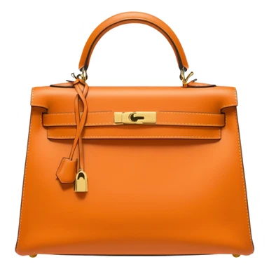 hermes kelly light orange color bag sticker