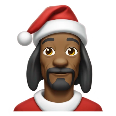Snoop Dog as Santa Claus sticker