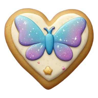 Fairy cookie heart sticker