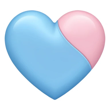 light pink and blue heary sticker