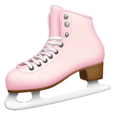 pastel pink ice skates sticker