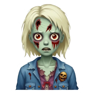 Zombiegirl horror sticker