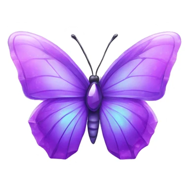 Purple-Shiny-Gem-Crystal-Glossy-Butterfly sticker